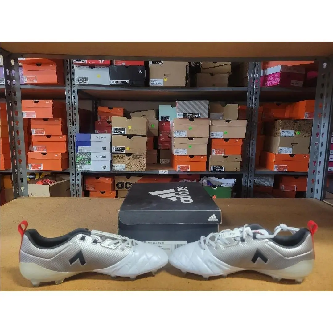 Adidas shoes - Adidas Ace 17.1 FG W - BA8554 - Platinum Metallic Black Red, Women`s: Platinum Metallic Black Red 7