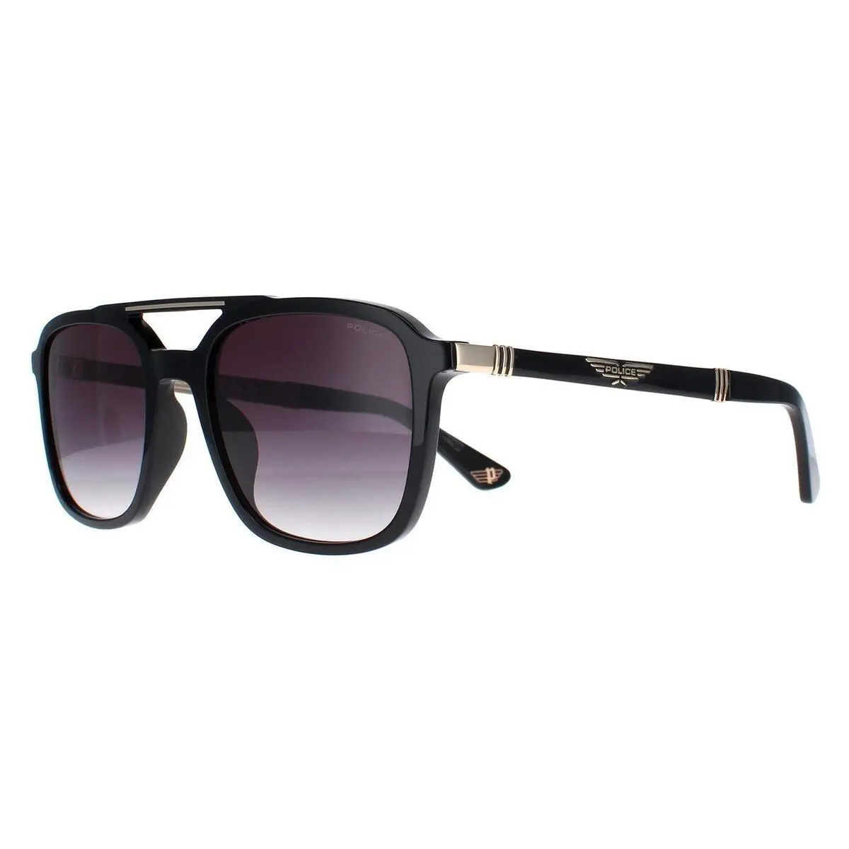 Police Sunglasses SPLA53 0700 Black Sunglasses 55mm / /