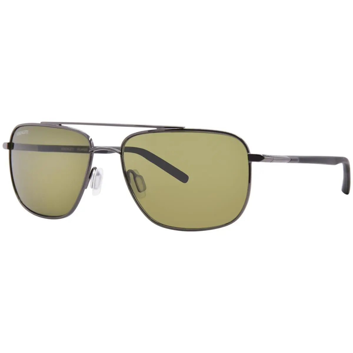 Serengeti Tellaro 8820 Sunglasses Shiny Gunmetal/polarized Green Mineral 60mm