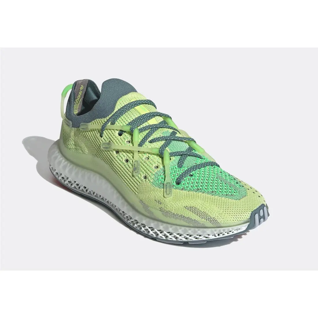 Adidas 4D Fusio Running Shoes Grey / Semi Frozen Yellow Sz 8 FY3603