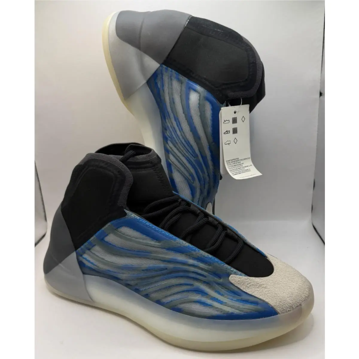 Adidas Yeezy Men`s Size 9 Shoes Frozen Blue GX5049 Basketball