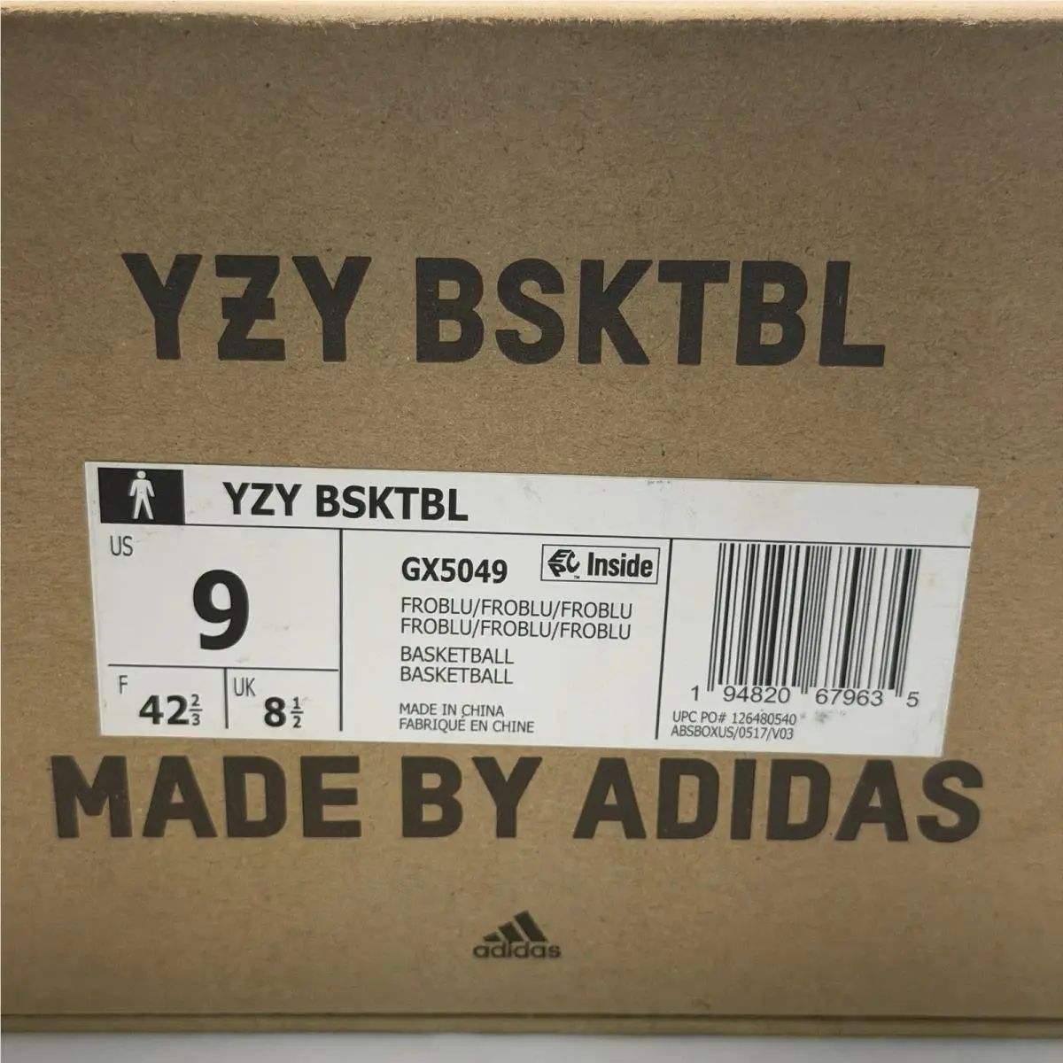 Adidas shoes - adidas Yeezy Basketball - Yeezy Basketball - GX5049 - Ice Blue Black Gray White 11