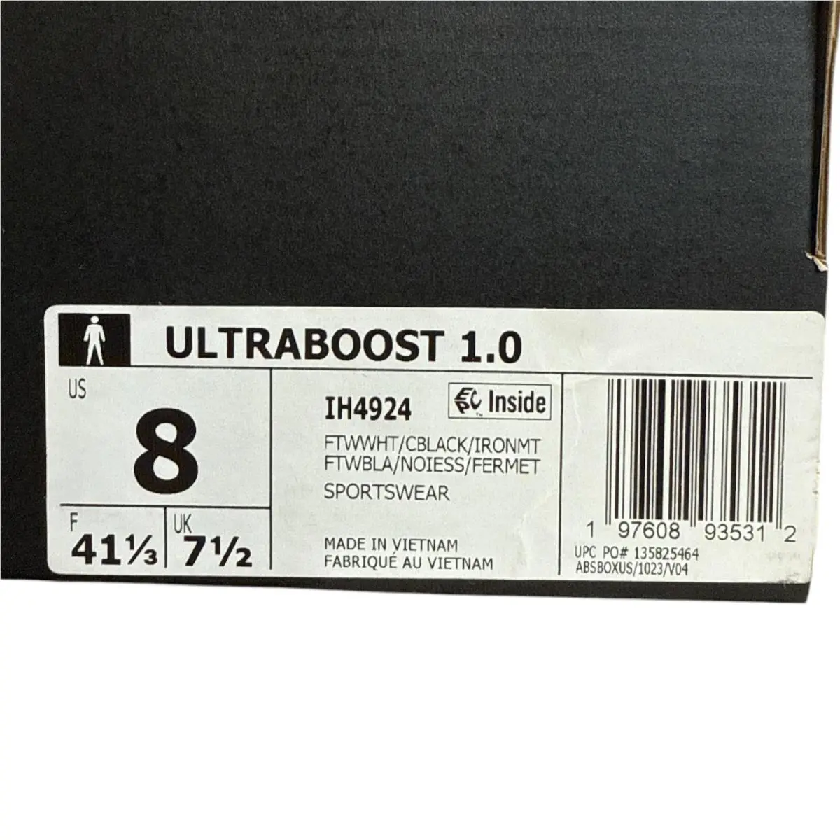 Adidas shoes - adidas UltraBoost 1.0 - UltraBoost - IH4924 - white black 7