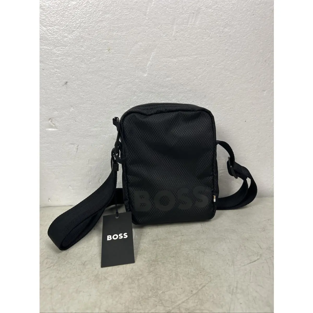Pixel_ns Zip Shoulder Crossbody Bag Black by Hugo Boss