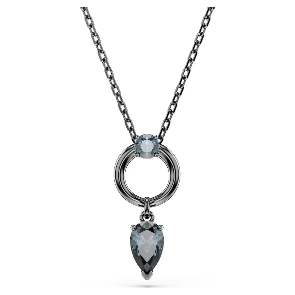 Swarovski Zirconia Mesmera Pendant Mixed Cuts Gray Ruthenium Plated 5732491
