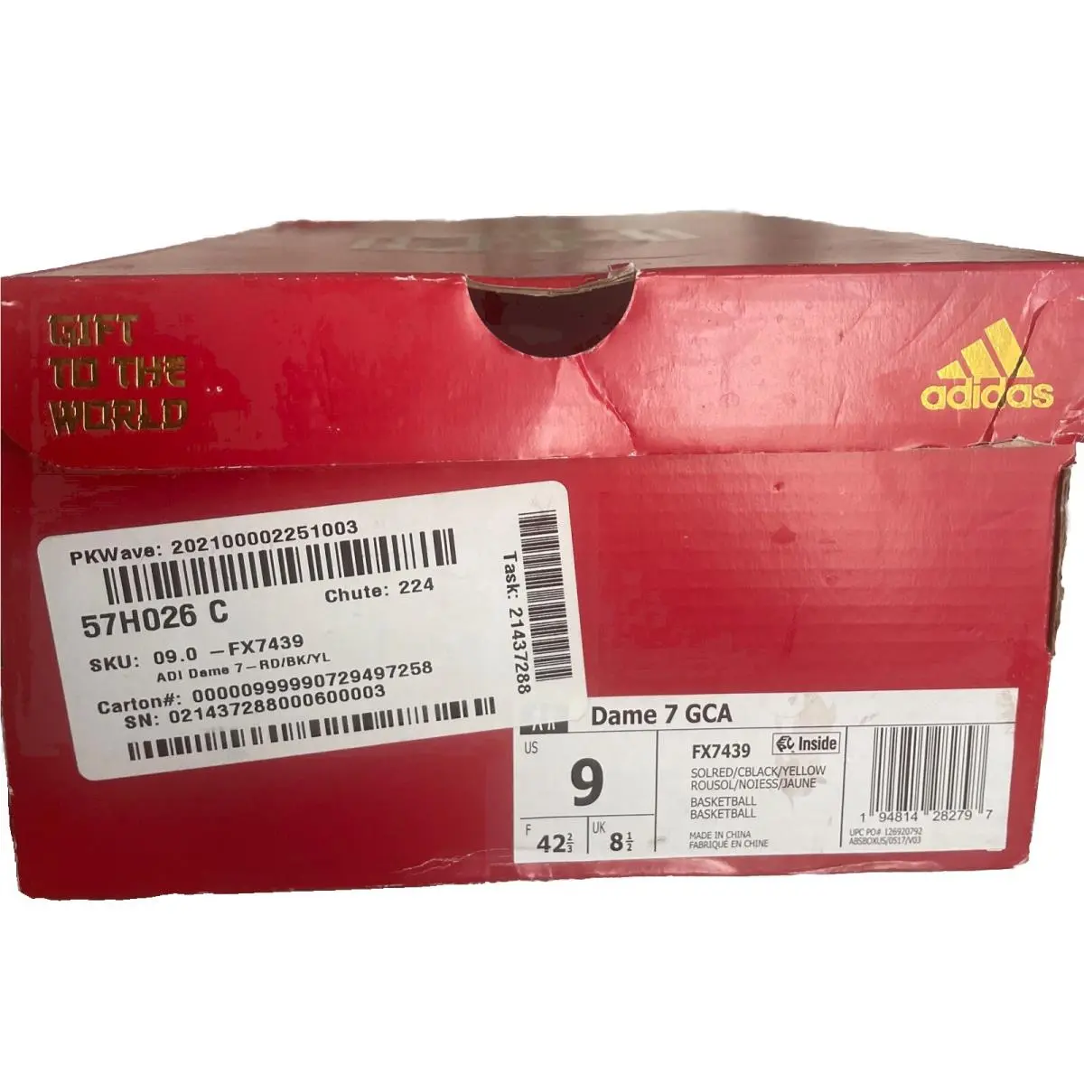 Adidas shoes - adidas Dame 7 - Dame - FX7439 - Red 5