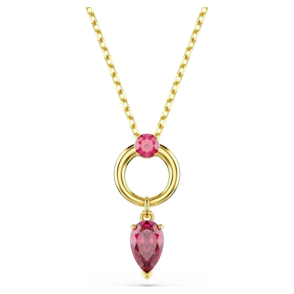 Swarovski Zirconia Mesmera Pendant Mixed Cuts Red Gold Tone Plated 5732487