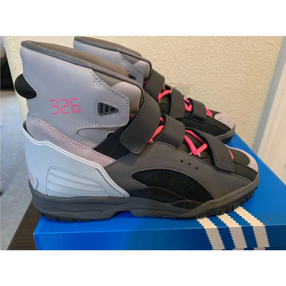 Mens Kid Cudi Adidas Vadawam 326 Black/night Grey GV7242 Size 9