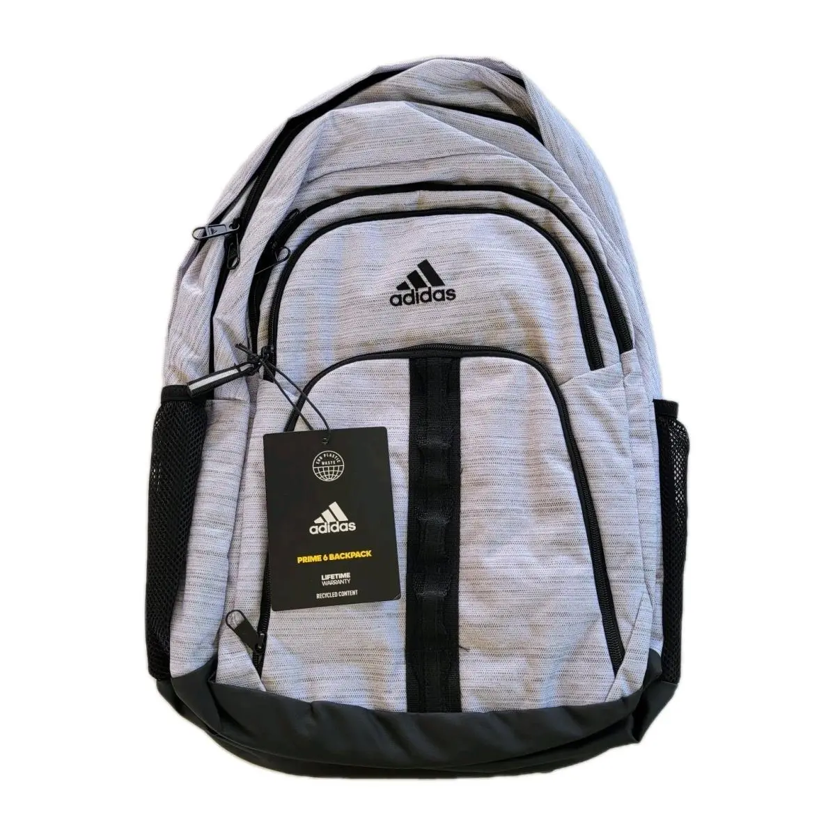 Adidas Prime 6 Backpack Laptop Travel White/black Large