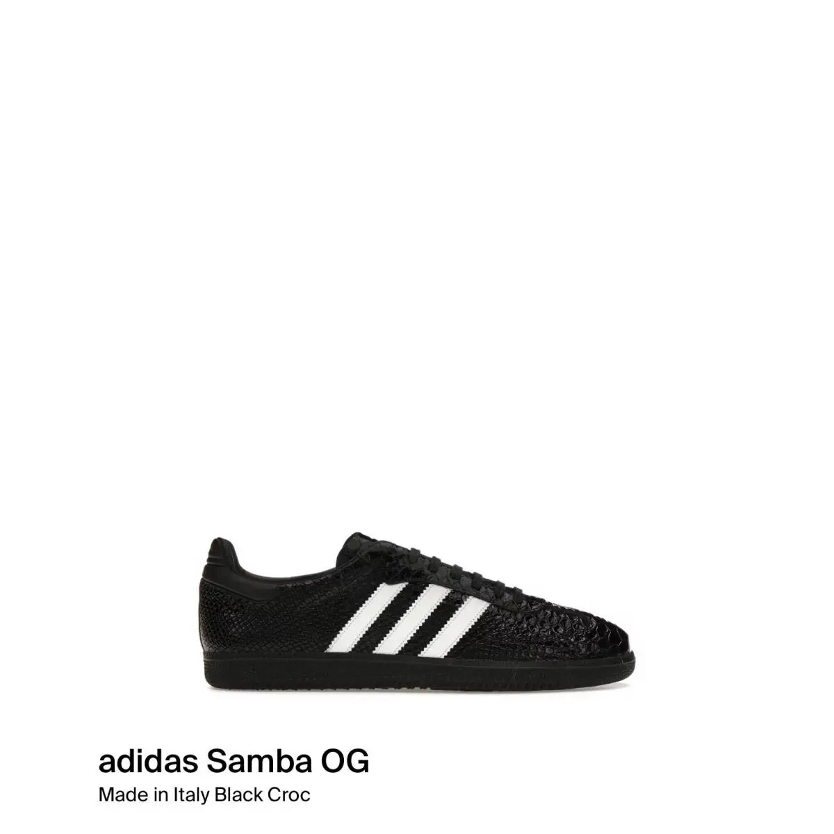 Size 4 - Adidas Samba OG Made in Italy Black Croc IR9120