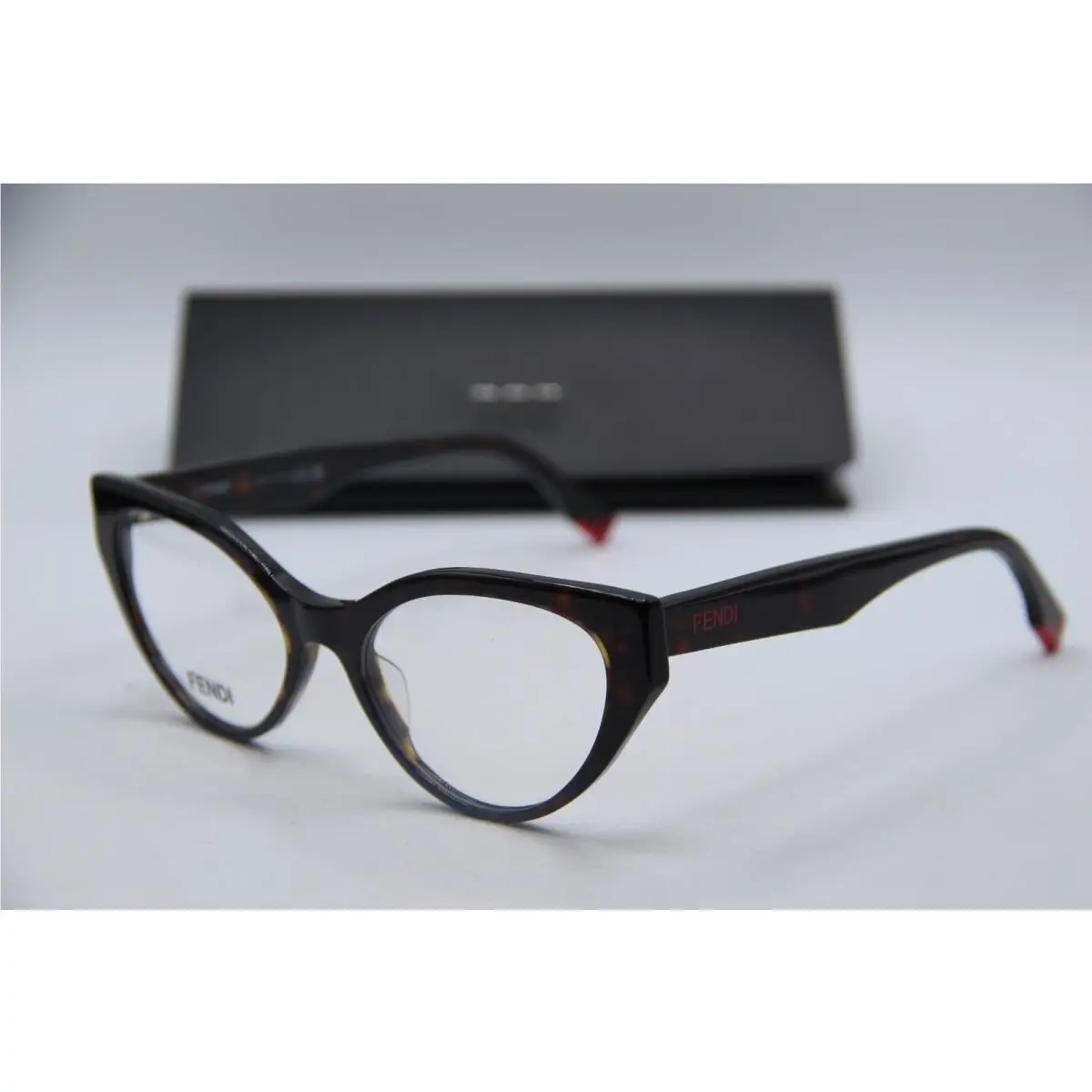 Fendi FE500221 052 Tortoise Designer Eyeglasses W/case 53-17