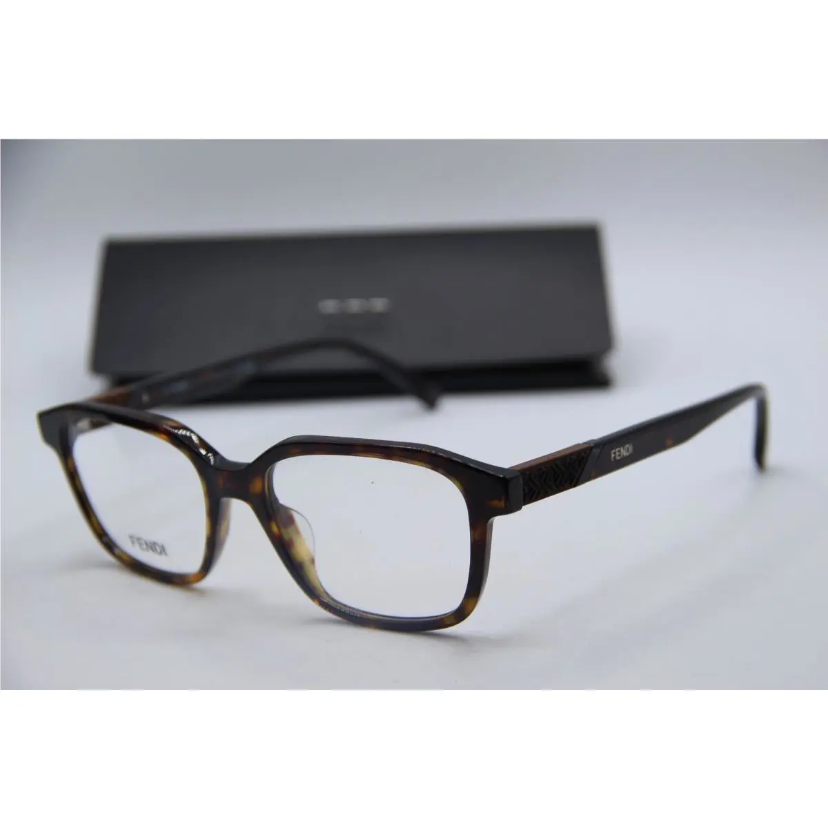 Fendi FE50028I 052 Tort Designer Eyeglasses W/case 53-17