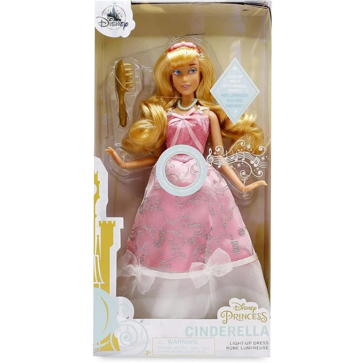 Disney Store Cinderella Premium Doll with Light UP Dress and Sound