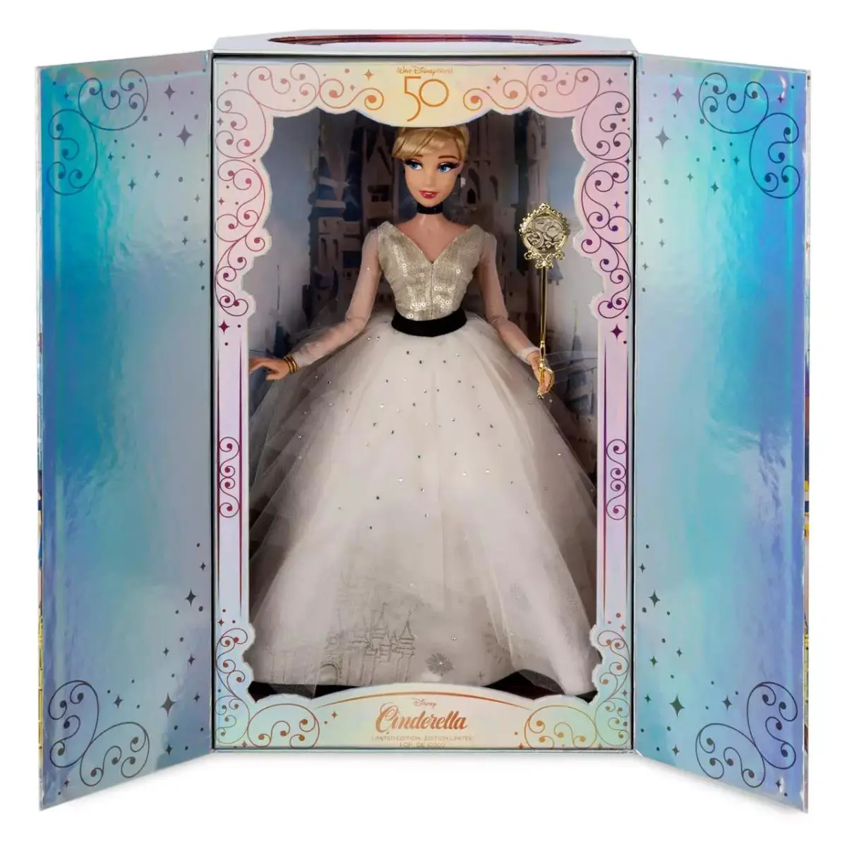 Disney Limited Edition Cinderella Doll Walt Disney World 50TH Anniversary