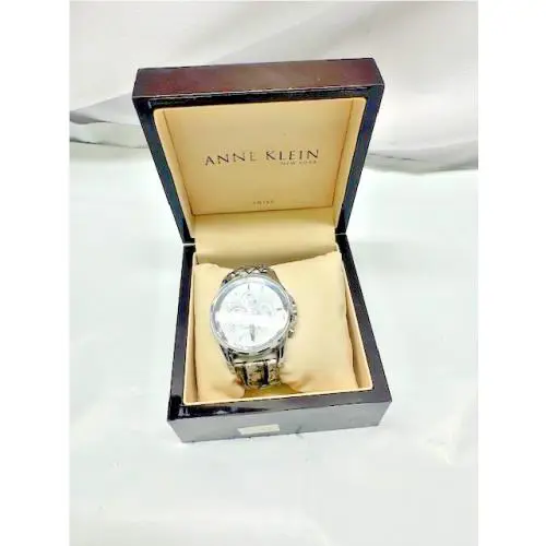 Anne Klein Women`s Snake Print Leather Band Watch AK/1937 Mpgy