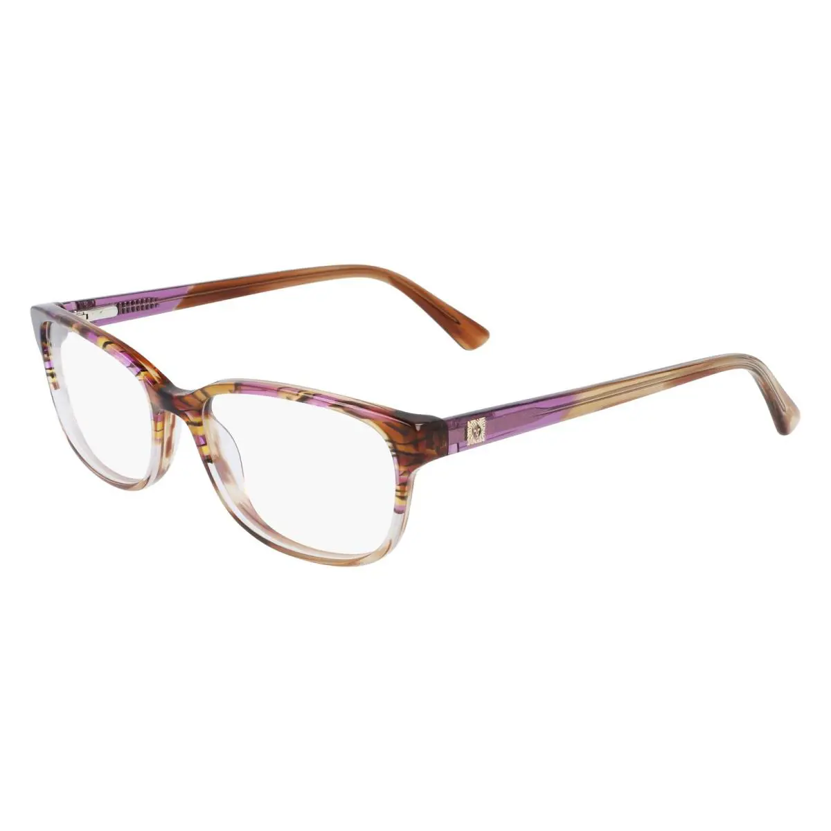 Anne Klein AK5086 Plum Animal 505 Eyeglasses - Frame: Multicolor