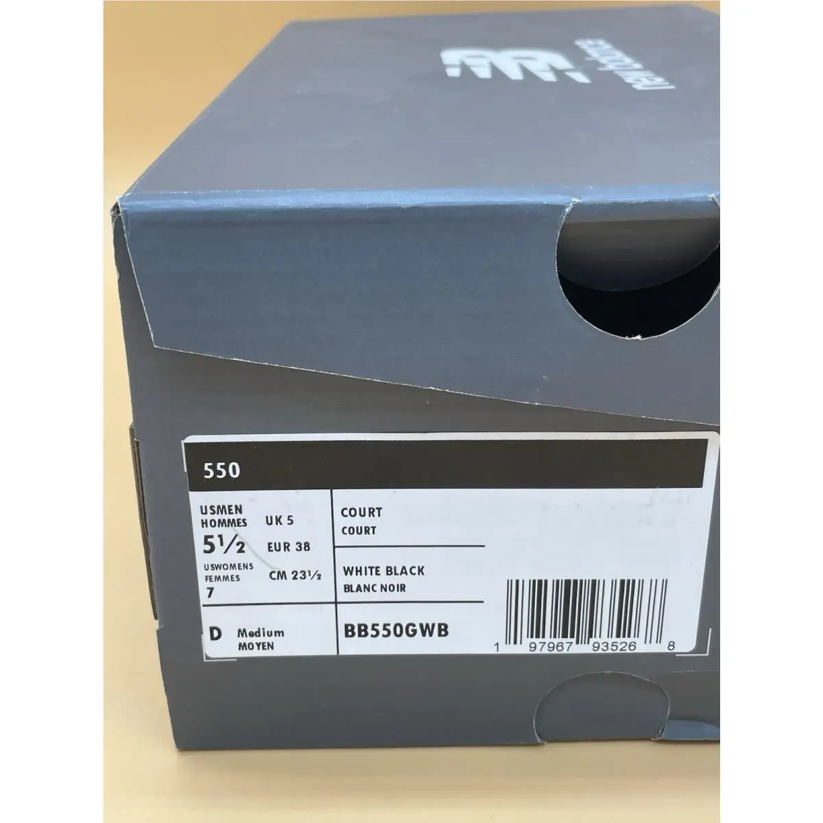 New Balance shoes - New Balance 550 - BB550GWB - Black White 4
