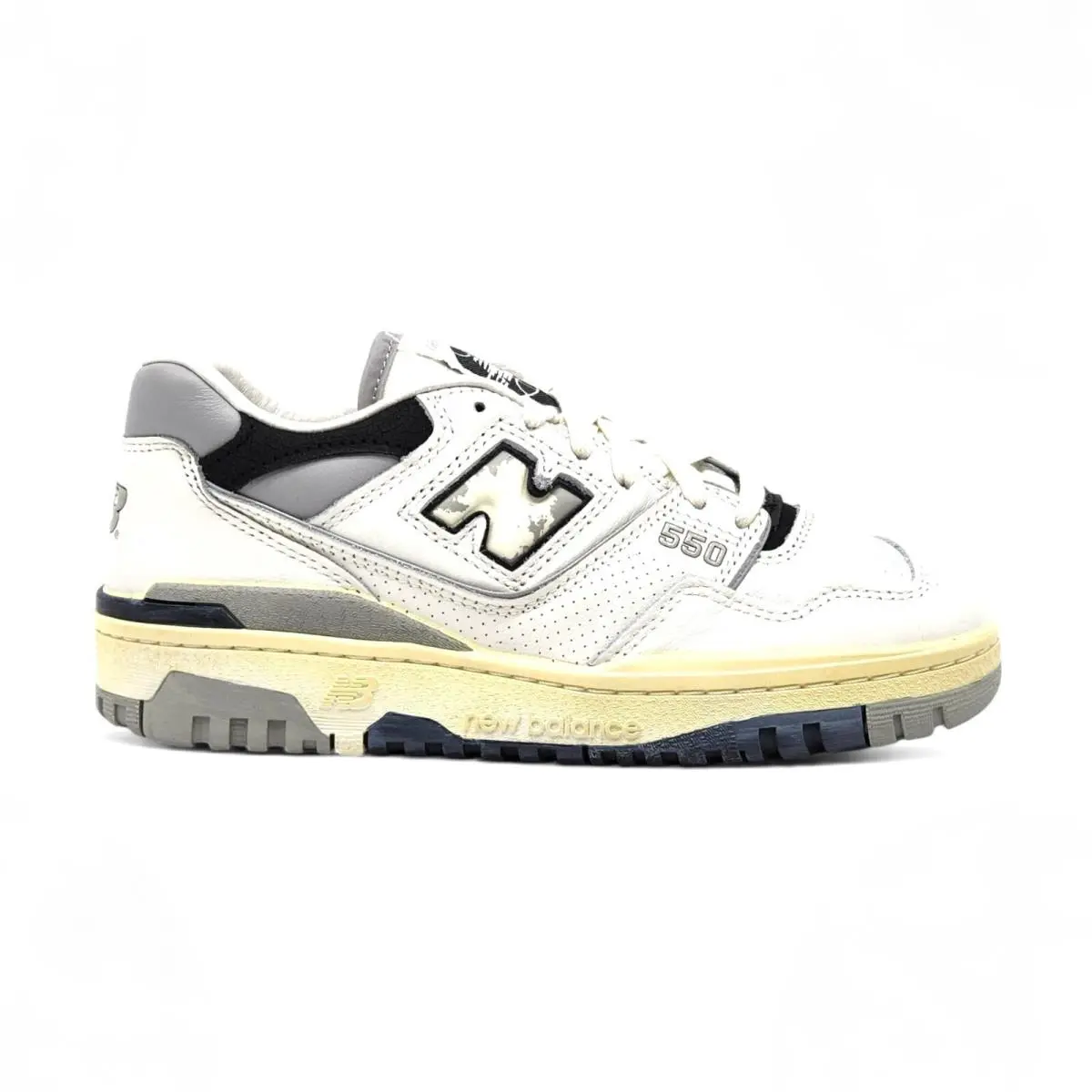 New Balance 550 BB550VGB White Grey Retro Shoes Sneakers 5M 6.5W