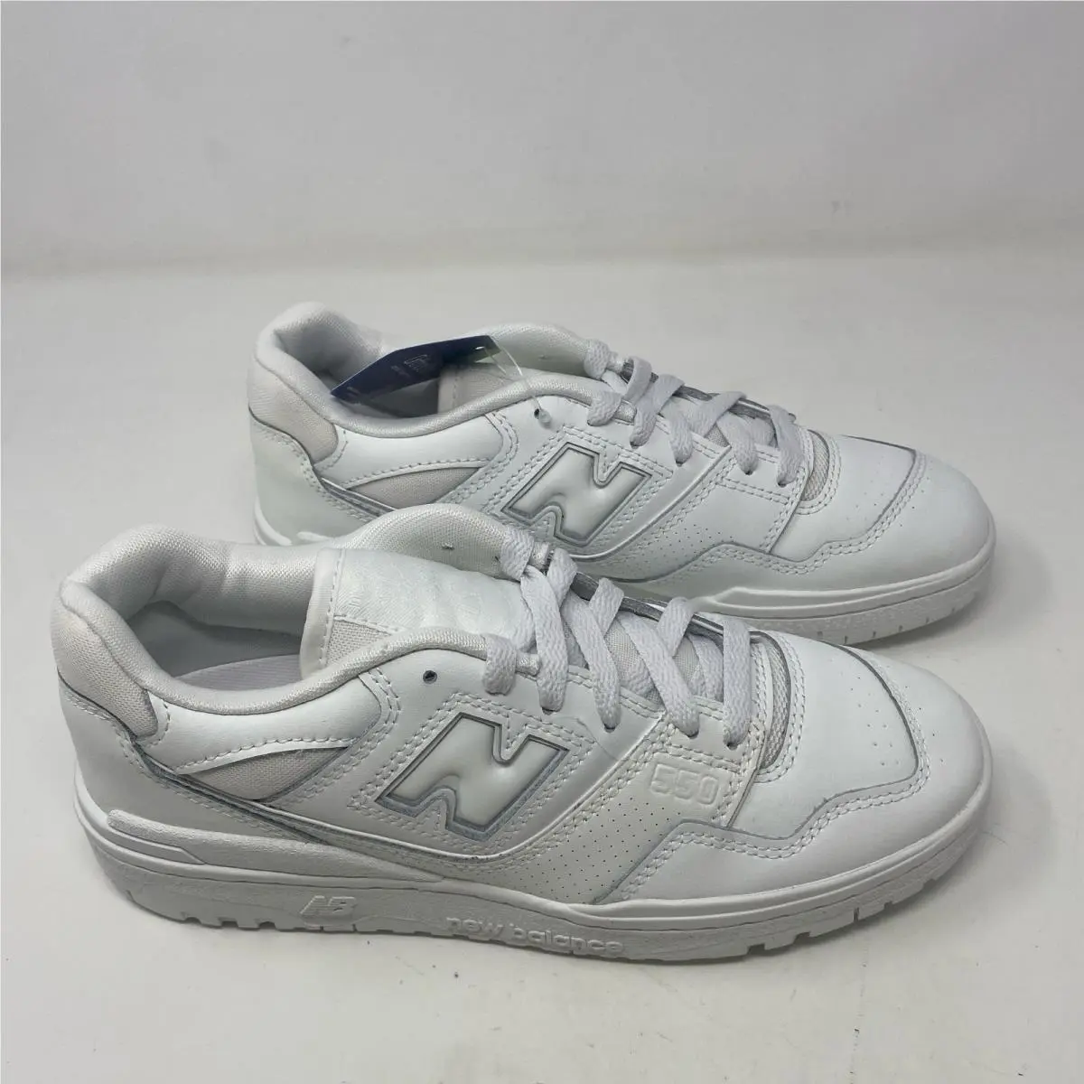 New Balance 550 Women’s Triple White Sneakers Size 8
