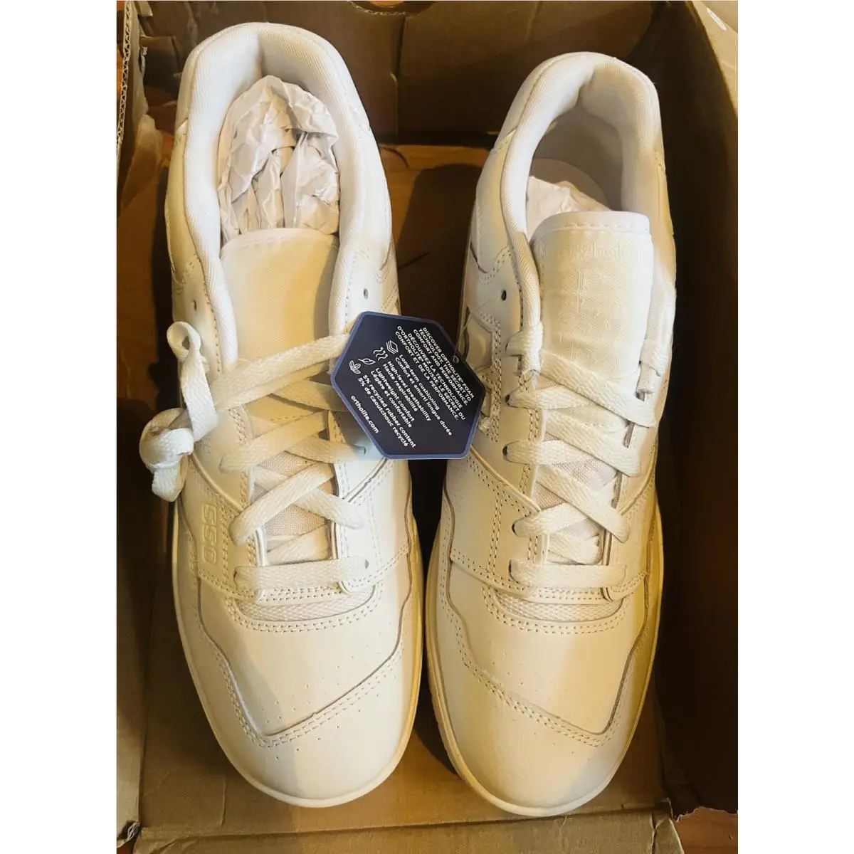 New Balance 550 Triple White BB550WWW Men Size 10