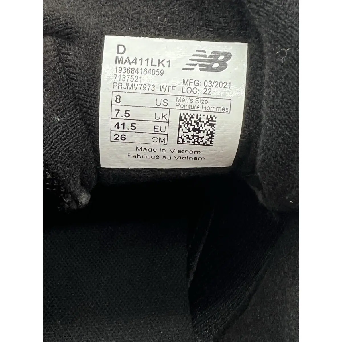 New Balance shoes - NEW BALANCE MA411LK1 - MA411LK1 - Black 8