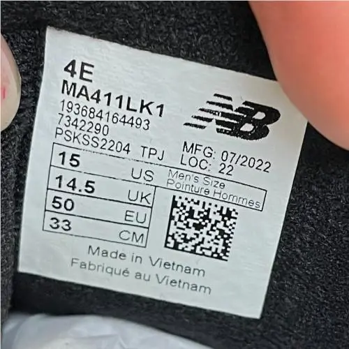 New Balance shoes - NEW BALANCE MA411LK1 - MA411LK1 - Black 7