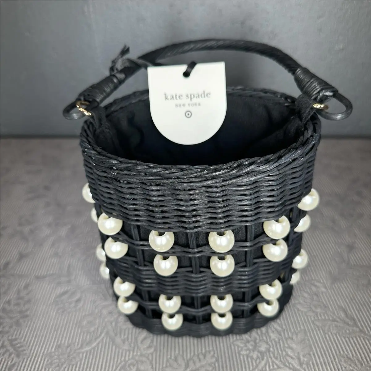 Kate Spade New York x Target - Pearl Embellished Basket Bucket Bag