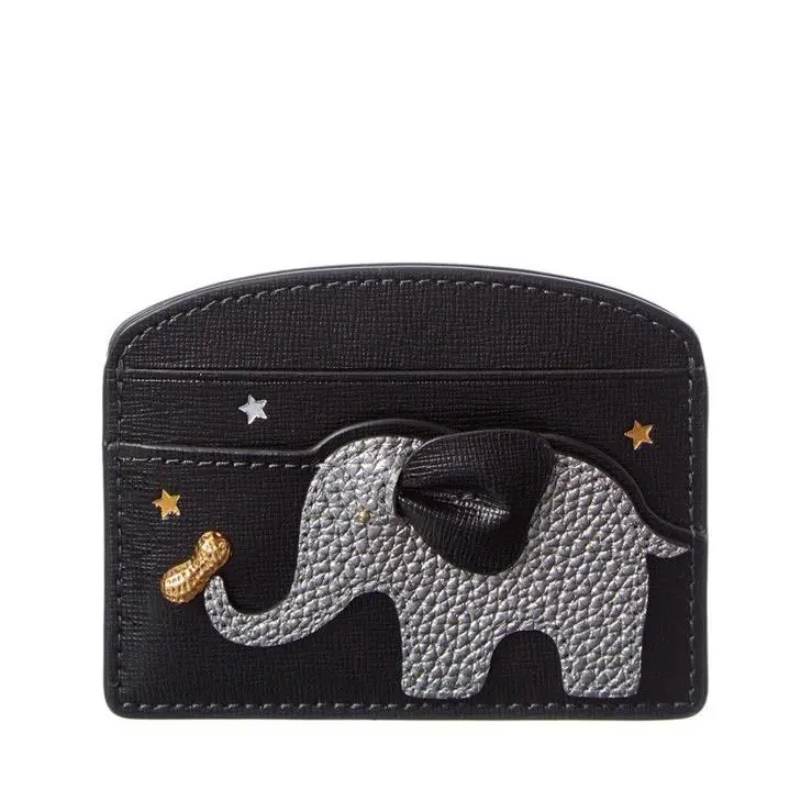 Kate Spade Ellie Embellished Elephant Leather Cardholder New in Package