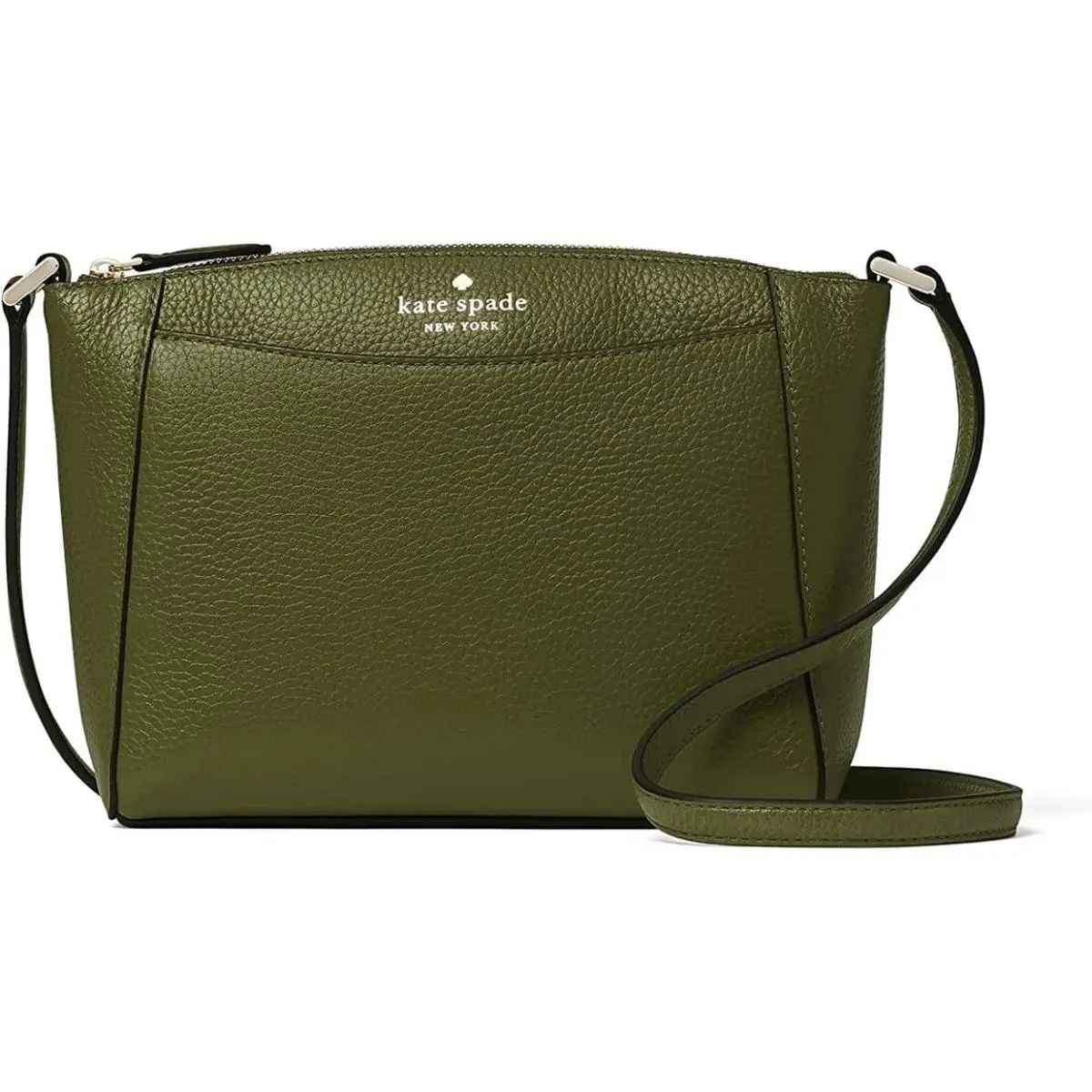 New Kate Spade Monica Pebbled Leather Crossbody Enchanted Green