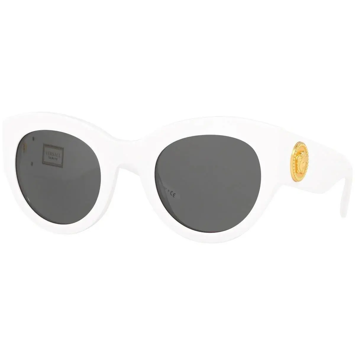 Versace Sunglasses VE4380B 40187 54mm White / Dark Grey Lens