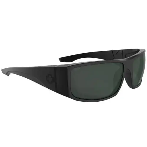 Spy Optic Cooper XL Sunglasses - Matte Black / Happy Gray Green