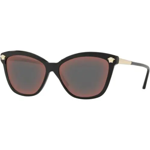 Versace VE4313 GB1/W6 57mm Sunglasses Black / Gray Mirror Red Lens