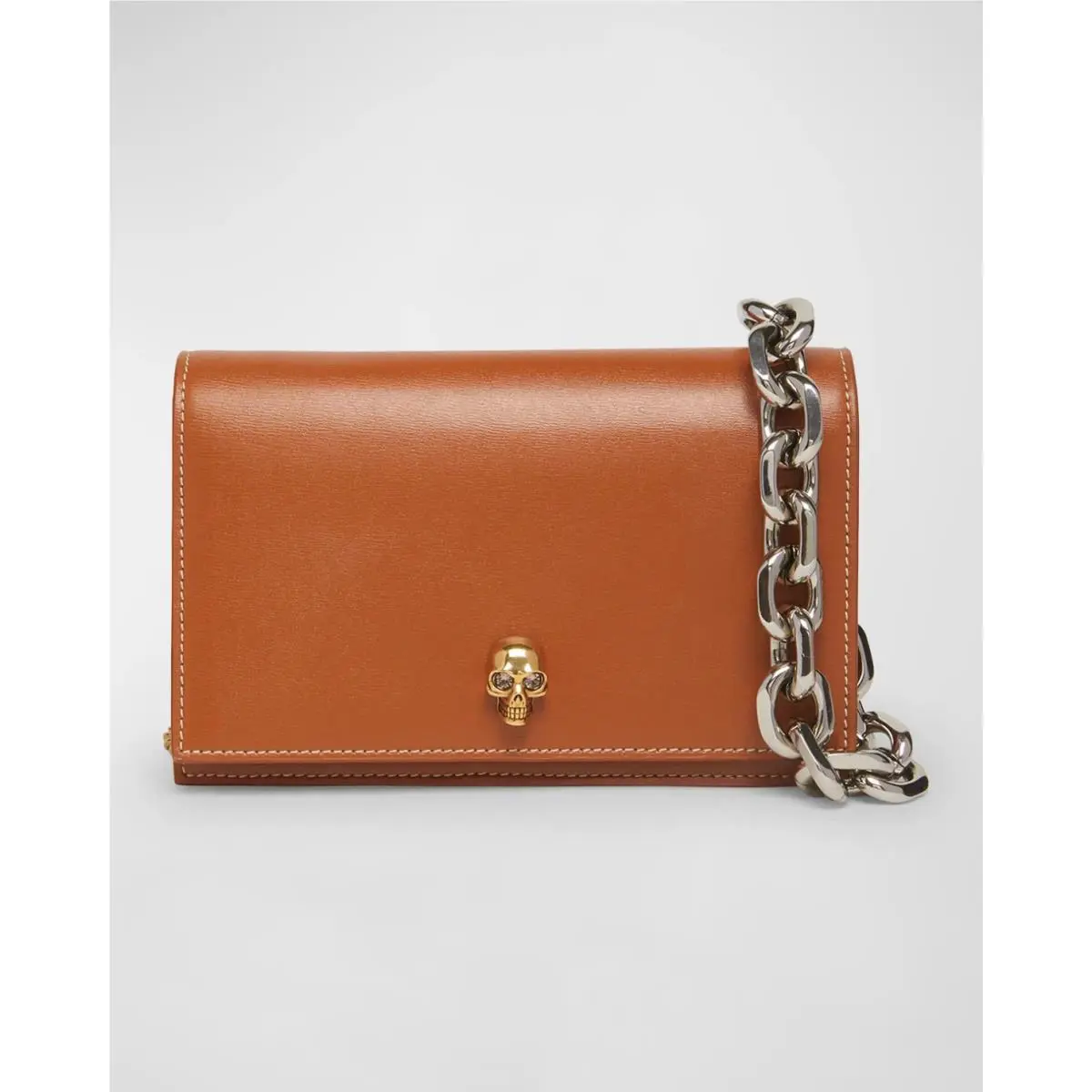 Alexander Mcqueen Small Skull Leather Crossbody Bag Orig. W/tax