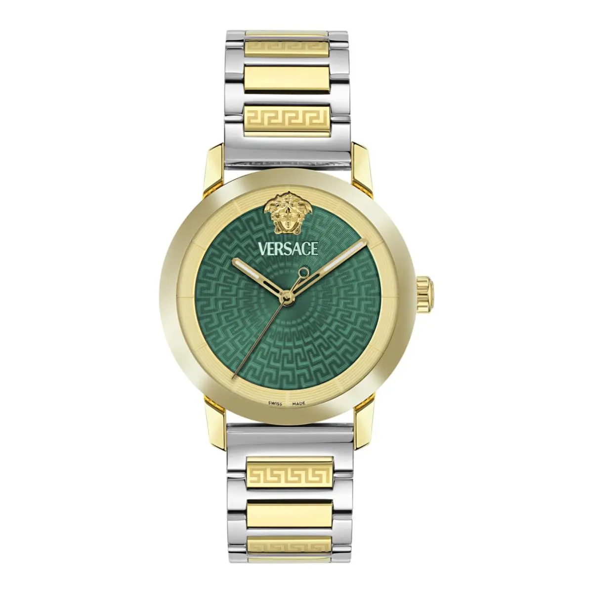 Versace Mens Two Tone 40mm Bracelet Fashion Watch