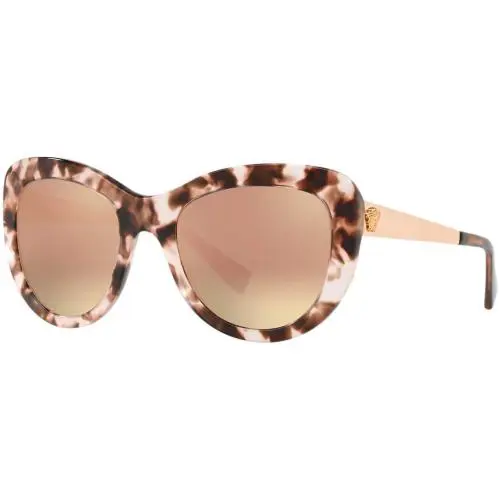 Versace Sunglasses VE4325 52534Z 54mm Pink Havana / Light Pink Mirror Lens