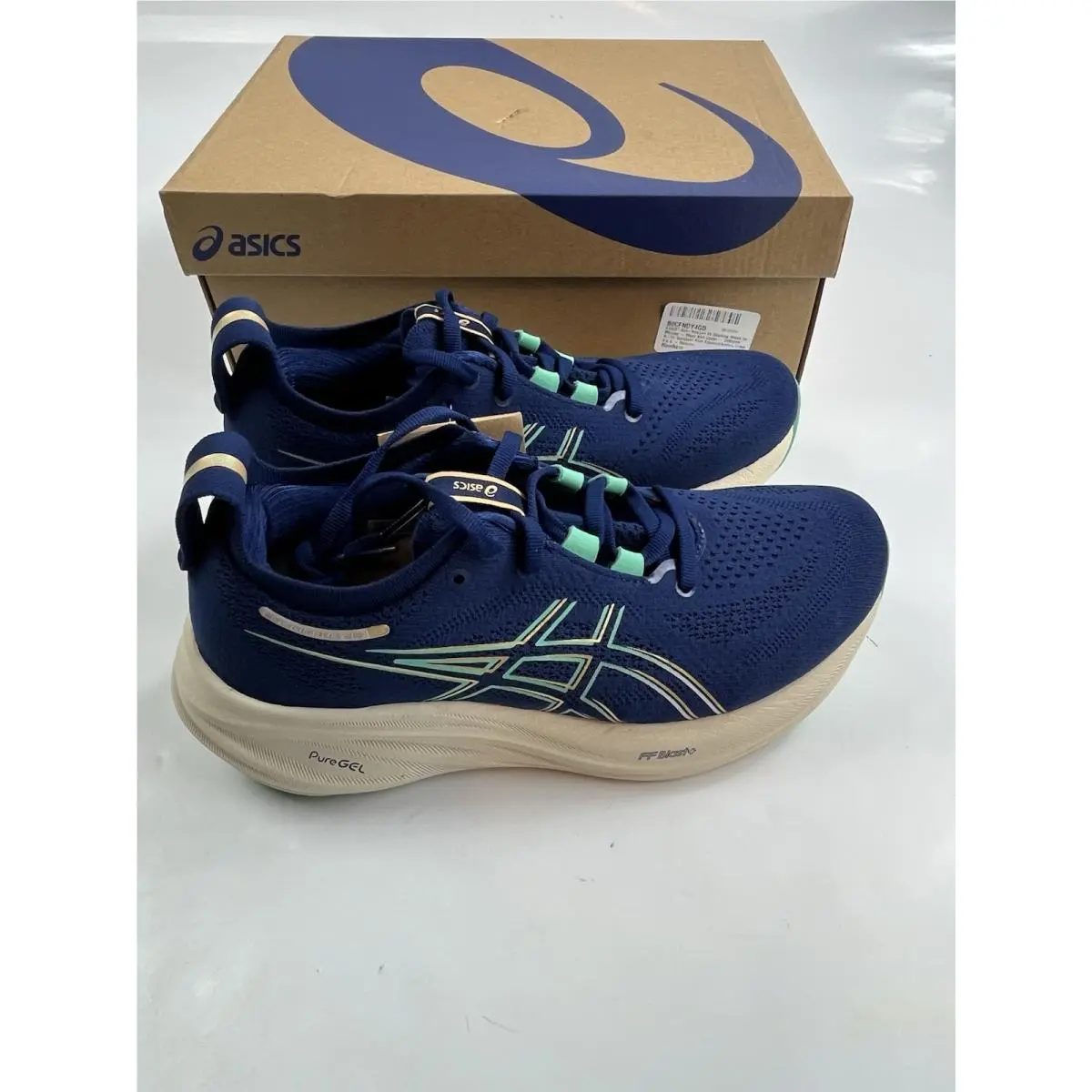 Asics Gel-nimbus 26 Womens Blue Expanse/aurora Green 1012B601-400 Size 6.5