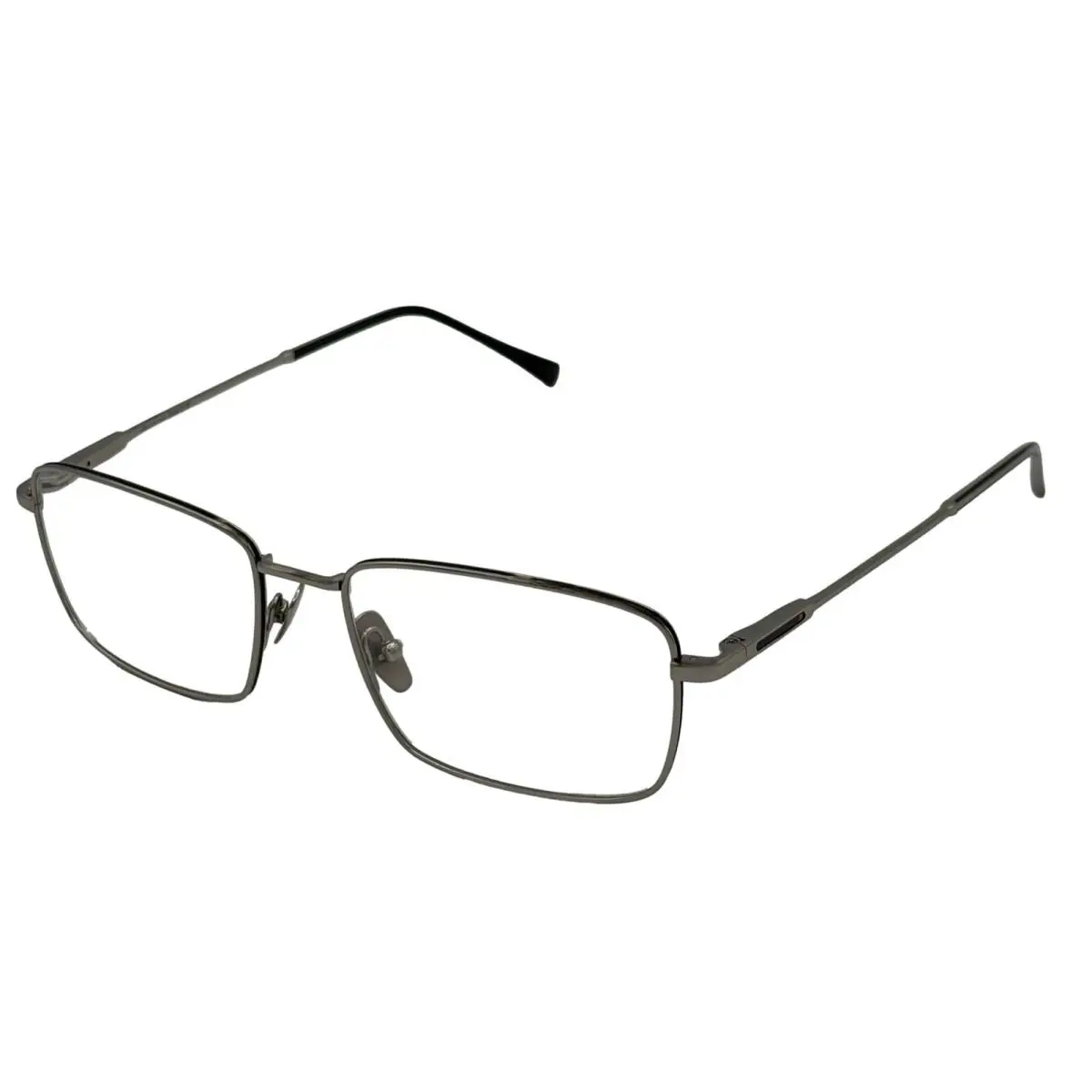 John Varvatos Rectangle Mens Silver Titanium Metal Eyewear Frame V184. 54mm