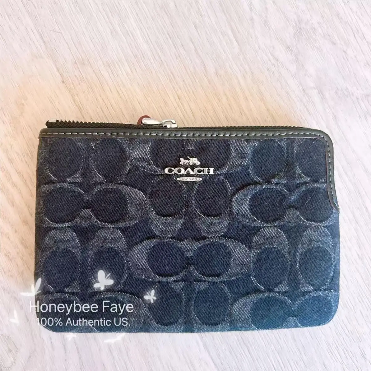 Coach Corner Zip Wristlet