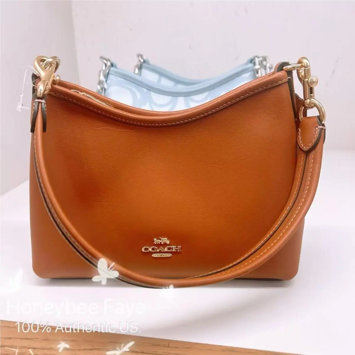 Laurel Small Shoulder Bag CBH68/CBH16/CBI05/CBH15 CBH68 Gold/Tan by Coach