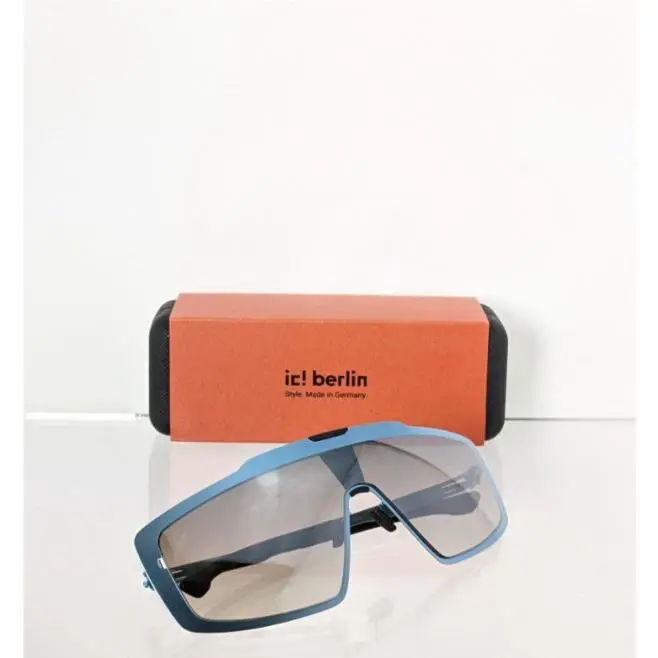 ic Berlin Sunglasses MB Shield 03 Electric Light Blue Frame