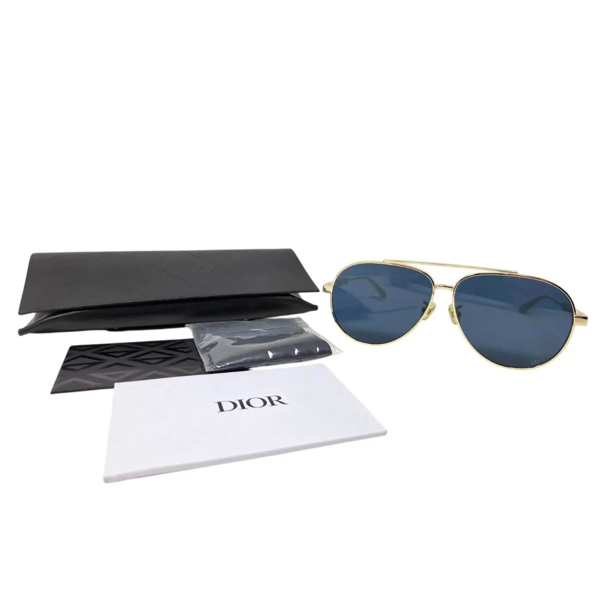 cannage A1U B0B0 Women`s Gold / Blue Tinted Sunglasses by Dior