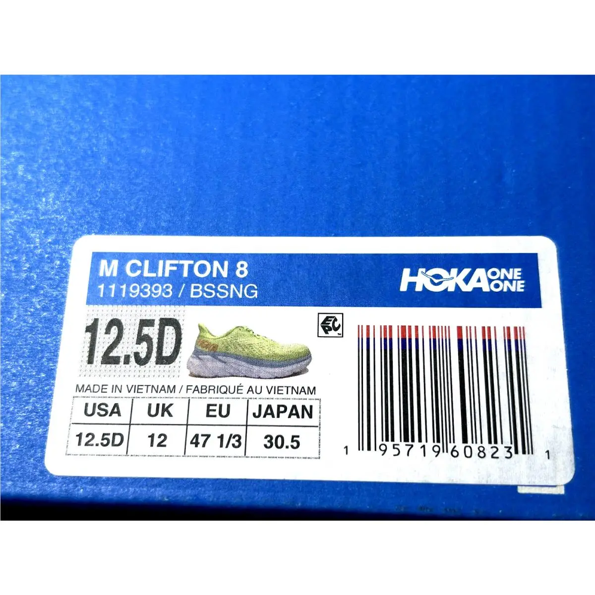 Hoka shoes - Hoka One One Clifton 8 - 1119393-BSSNG - Butterfly/Summer Song (UPC: 195719608231) 10