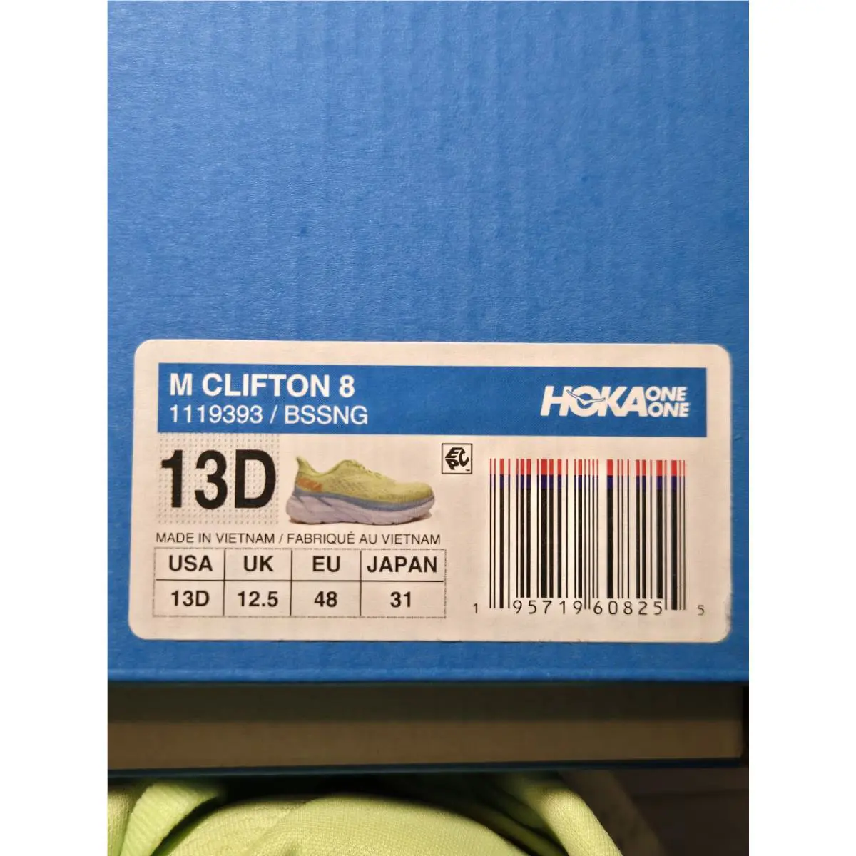 Hoka shoes - Hoka One One HOKA Clifton 8 - 1119393-BSSNG - Yellow 5