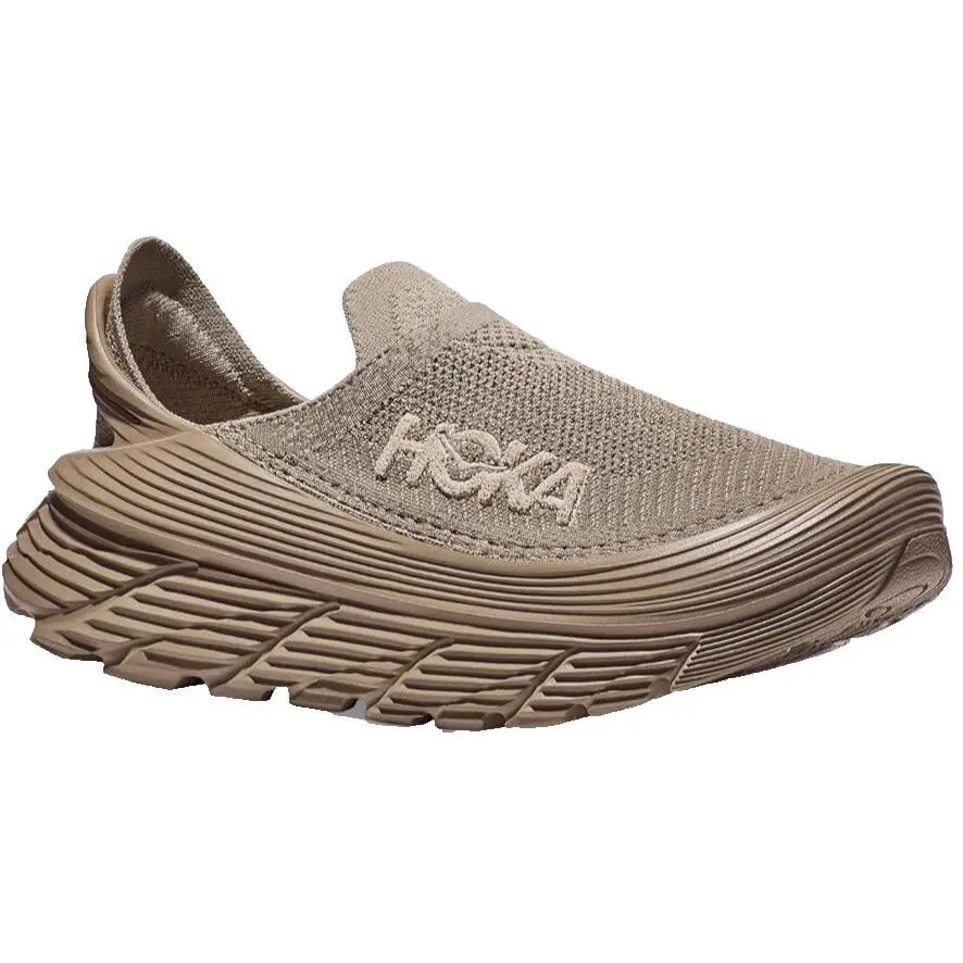 Hoka Restore TC Slip-on Sneaker Comfort Shoes Dune Oxford Tan Mesh Women Size 11 - Dune / Oxford Tan