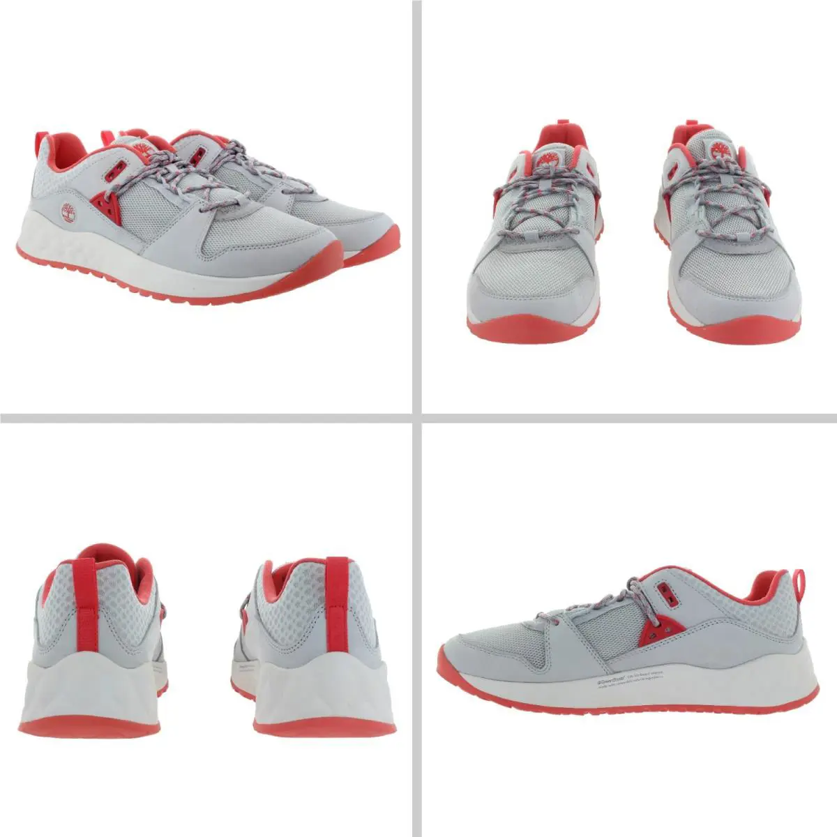 Timberland Women`s Solar Wave Low Light Grey Hiking Sneakers Size 10 - Light Grey