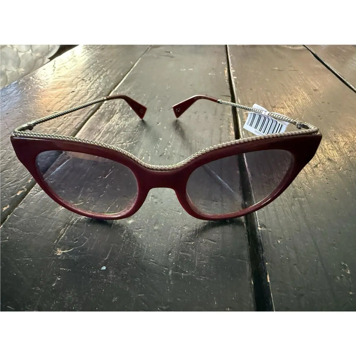 Marc Jacobs Sunglasses Marc 165/S Lhfic Red Silver Cat Eye Frames