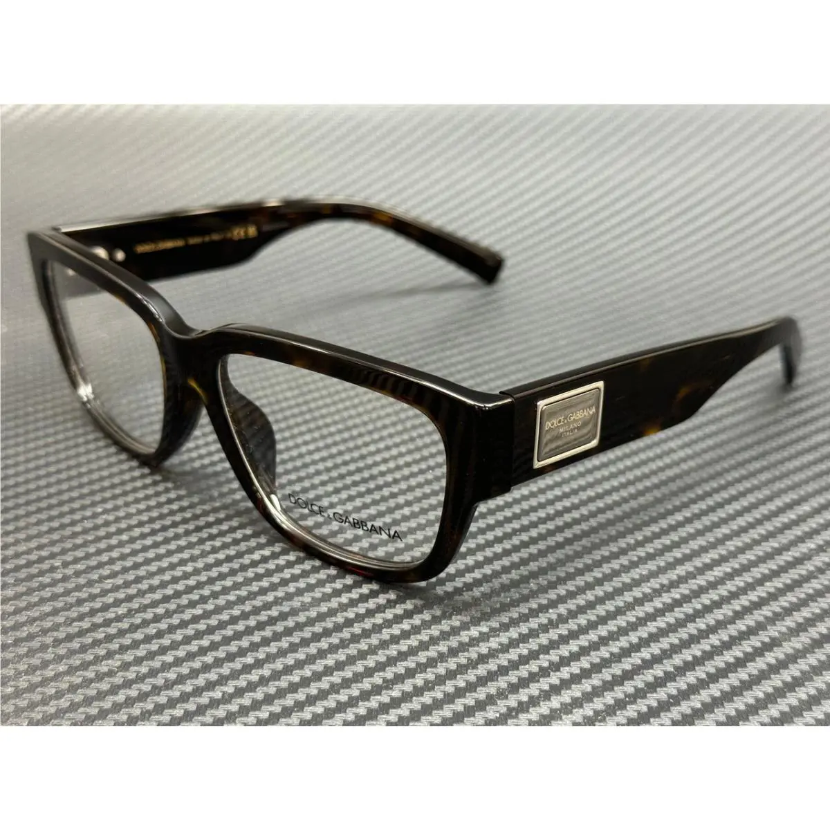 Dolce Gabbana DG3423 502 Brown Havana Men`s 57 mm Eyeglasses