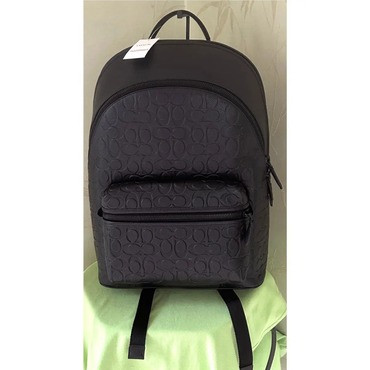 Coach Charter Backpack IN Signature Leather:nwt Black CP117 Retail:$595