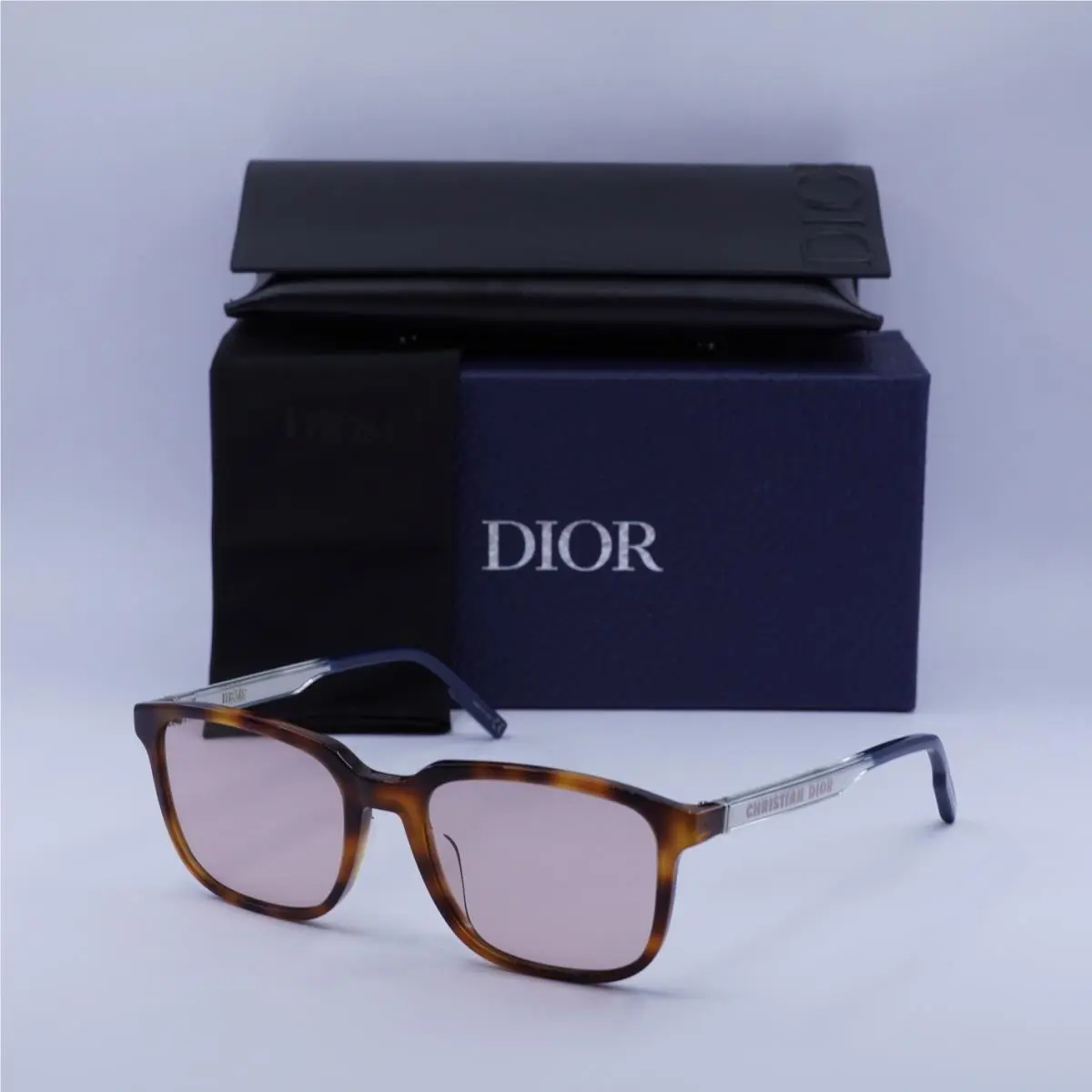 Dior Diortag SU 26E0 Havana/crystal/pink 56mm 56-19-145 Sunglasses