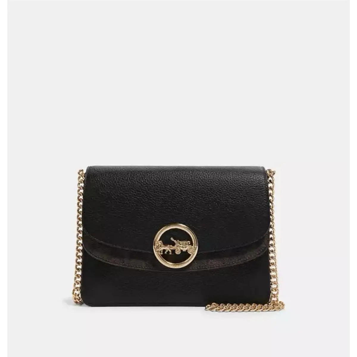 Coach Jade Flap Crossbody with Signature Canvas Detail F80836